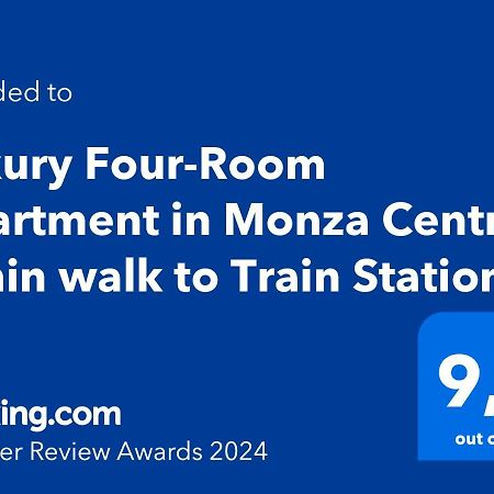 Luxury Four-Room Apartment In Monza Centro - 2 Min Walk To Train Station 외부 사진